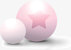 装饰粉色彩球素材