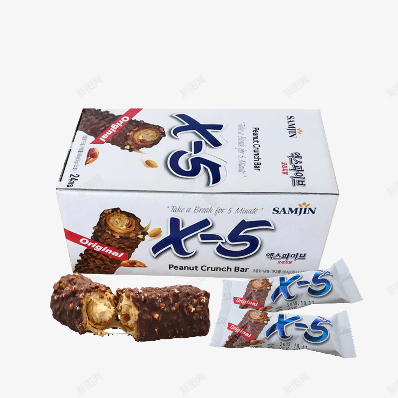 X5巧克力夹心png免抠素材_新图网 https://ixintu.com 产品实物 休闲食品 美味 进口零食 韩国