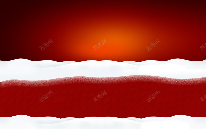 红底雪地背景图png免抠素材_新图网 https://ixintu.com 圣诞节 红火火 红色 过年氛围 雪地