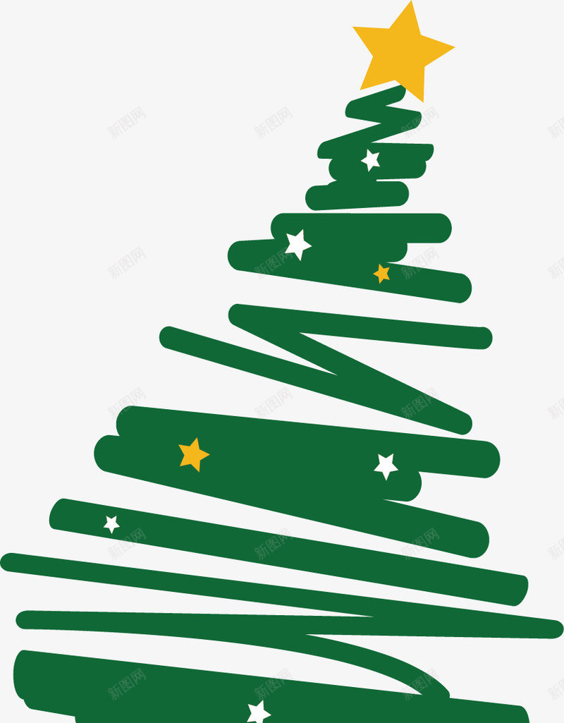 圣诞树png免抠素材_新图网 https://ixintu.com 创意 圣诞吊球 圣诞树矢量素材 圣诞树线条 圣诞球 圣诞节 大树 平面设计 抽象 礼品 礼物 礼盒 绿色 绿色线条涂鸦圣诞树