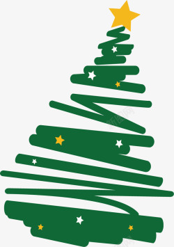 绿色礼盒圣诞树高清图片