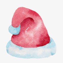 圣诞可爱水彩手绘帽子素材