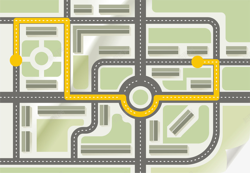 交通图元素矢量图ai免抠素材_新图网 https://ixintu.com png 导航 道路 矢量图