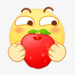 带有表情的苹果苹果稽滑稽苹果高清图片