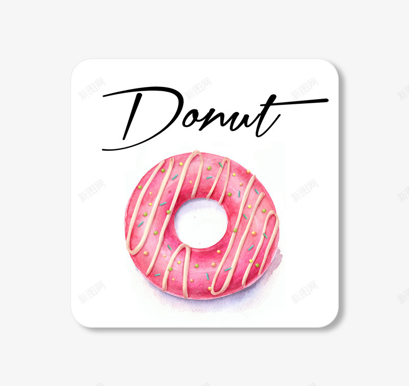 Donutpng免抠素材_新图网 https://ixintu.com PNG 卡片 甜品 甜甜圈