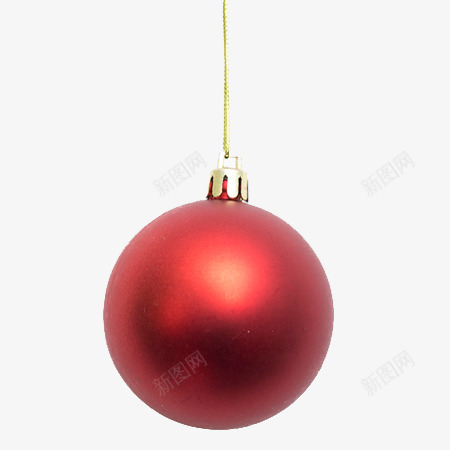 圣诞节红色装饰球png免抠素材_新图网 https://ixintu.com 圣诞节 挂饰 红色 装饰球