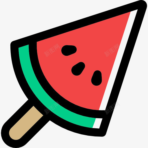 Popsicle图标png_新图网 https://ixintu.com 冰淇淋 夏天 甜点 甜的 西瓜 雪糕 食品