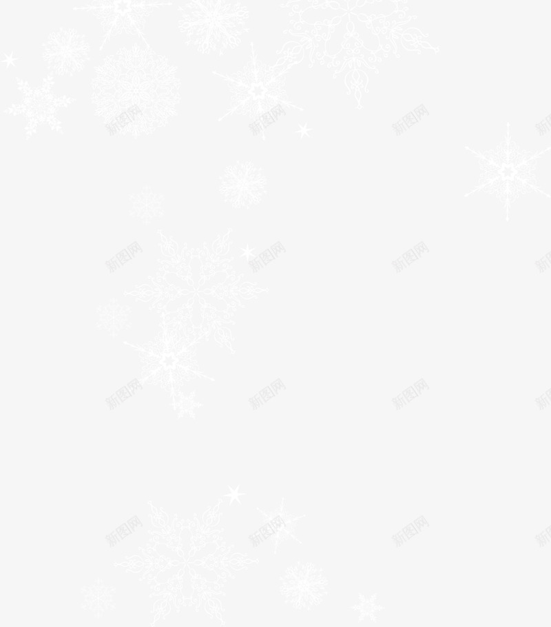 白色漂浮雪花png免抠素材_新图网 https://ixintu.com 冬季 图案 漂浮 白色 边框纹理 雪花