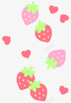 彩色的草莓素材