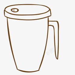 食品容器休闲咖啡杯子果素材