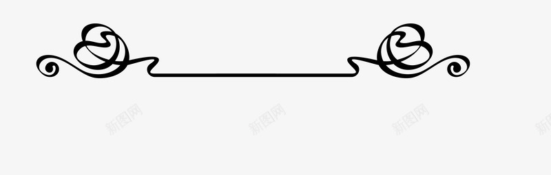 玫瑰花花纹装饰分割线png免抠素材_新图网 https://ixintu.com 中国风分割线 中国风符号 分割线 古典 复古 玫瑰纹身 玫瑰花 粉色 纹样 纹身 花纹 装饰 黑白