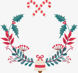 圣诞节橄榄枝庆祝装饰素材