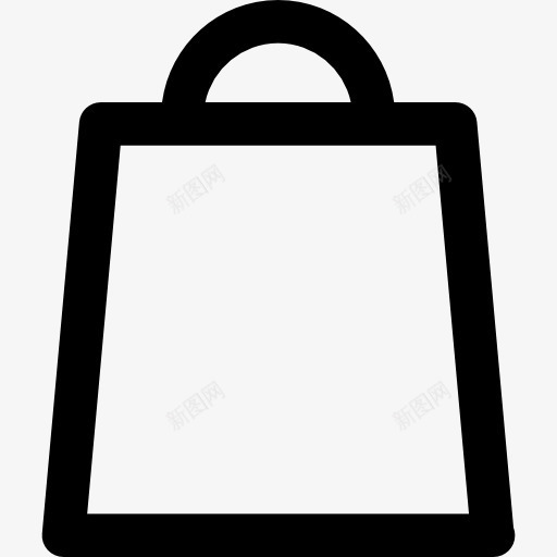 购物袋的商业工具图标png_新图网 https://ixintu.com flaticon集 商业 商务 工具 符号 购物 购物袋 轮廓