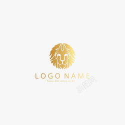 金色LOGO高档金色商标图标高清图片