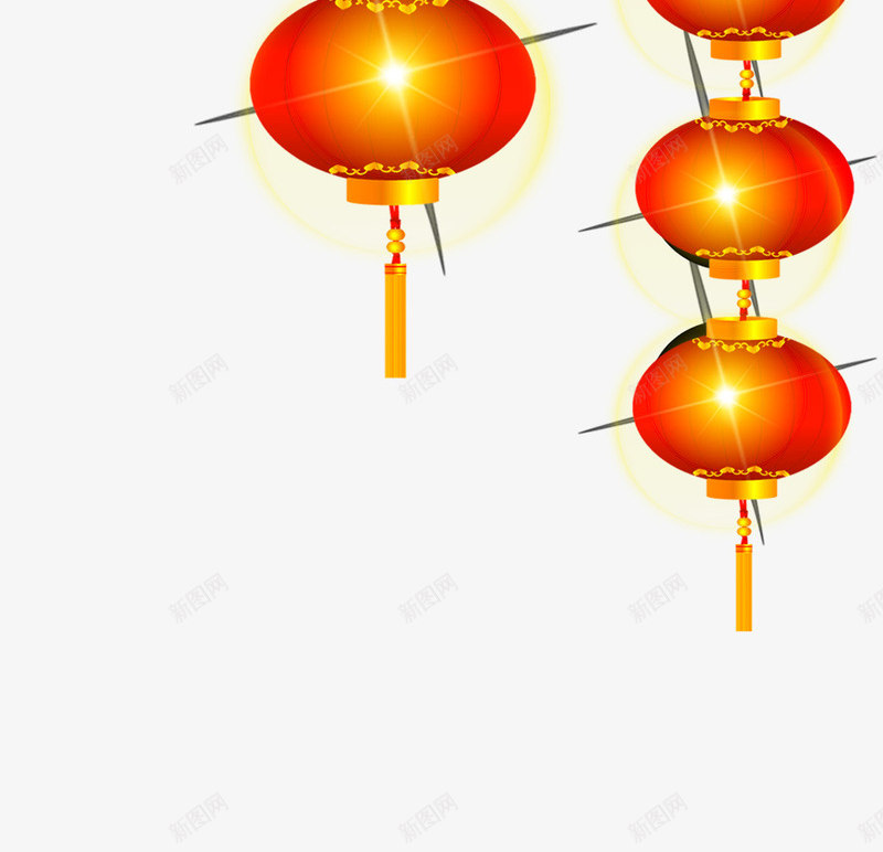 中国风建筑元旦装饰png免抠素材_新图网 https://ixintu.com 中国风 元旦 古建筑 大气 灯笼