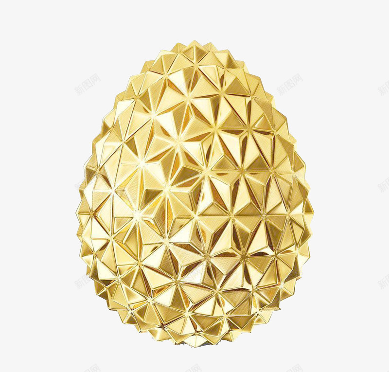 有质感的金色菱形鸡蛋元素png免抠素材_新图网 https://ixintu.com 元素 菱形 质感 金色 鸡蛋