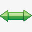 绿色的左右箭头符号icon图标png_新图网 https://ixintu.com arrow 双箭头