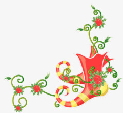 圣诞袜子花纹角边框装饰png免抠素材_新图网 https://ixintu.com 圣诞 花纹 袜子 装饰 边框