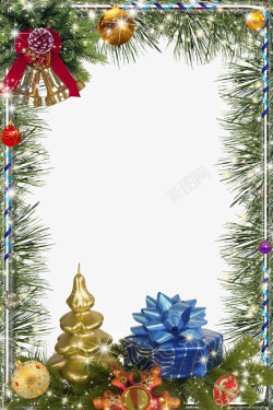 平面圣诞圣诞框架平面高清图片