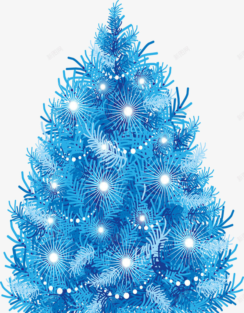 蓝色创意合成圣诞节元素png免抠素材_新图网 https://ixintu.com 元素 创意 合成 圣诞节 蓝色