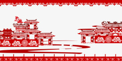 建筑艺术中国风剪纸建筑艺术1高清图片