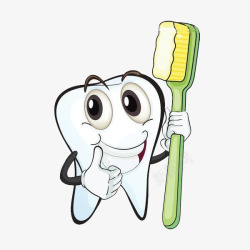 拿着牙刷的牙齿保护牙齿高清图片