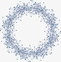 网络节点深蓝色科技结构边框高清图片