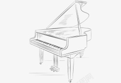 爵士乐图标钢琴键盘爵士乐图标高清图片