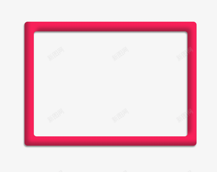 粉色长方形边框png免抠素材_新图网 https://ixintu.com 照片 相框 粉色 粉色边框 边框 长方形形 长方形边框