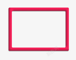 长方形形粉色长方形边框高清图片