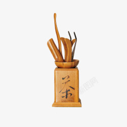 中国风木质茶具素材