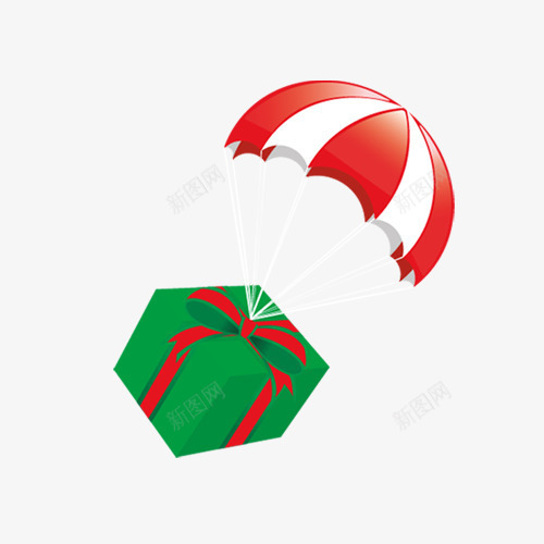 圣诞礼物创意png免抠素材_新图网 https://ixintu.com 创意礼盒 热气球 热气球免抠素材 礼物 礼盒