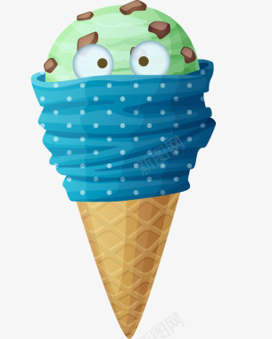 美味的冰淇淋美食图标图标