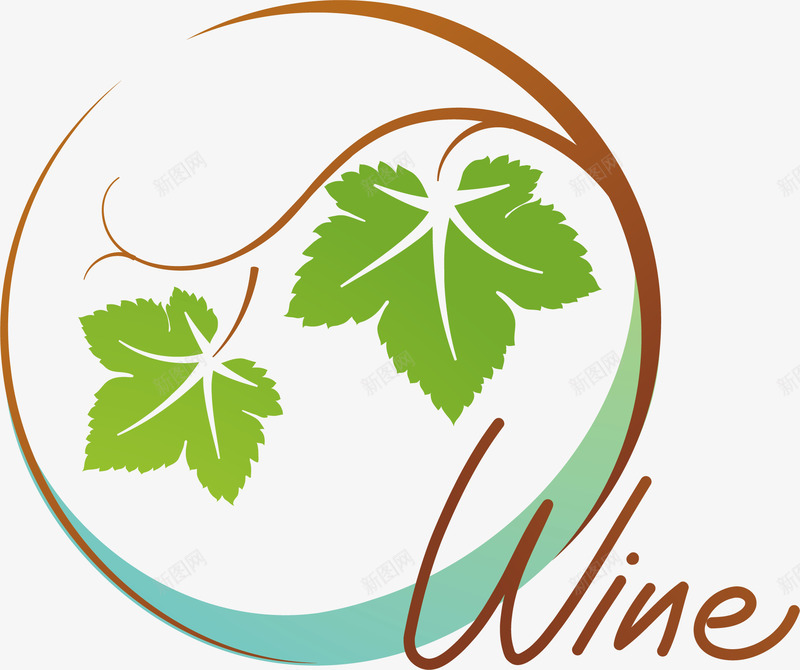 叶子白酒logo矢量图图标ai_新图网 https://ixintu.com 树叶 白酒LOGO 白酒logo标志 白酒logo系列 白酒logo设计 英文 酒logo 酒水logo 矢量图