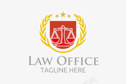 简约盾牌黄色麦穗法律logo矢量图图标高清图片