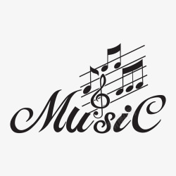 MUSIC音符矢量图高清图片