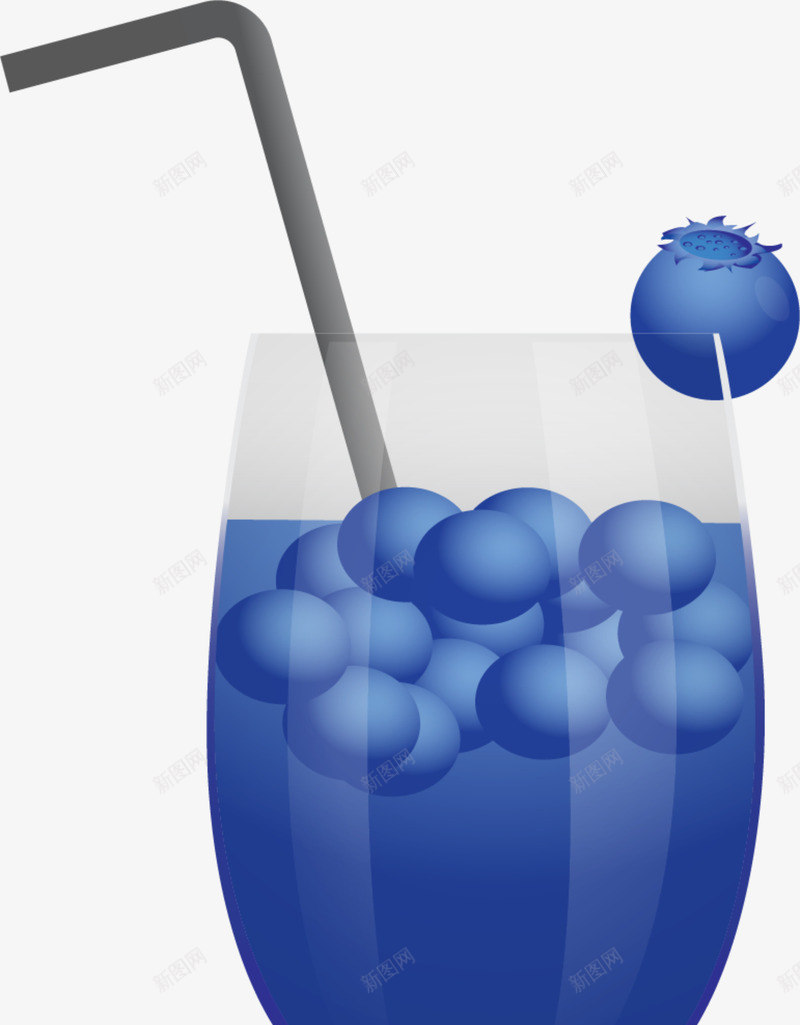 夏季果汁蓝色蓝莓汁png免抠素材_新图网 https://ixintu.com 一杯果汁 夏天气息 夏季果汁 夏日果汁 美味果汁 蓝色蓝莓汁