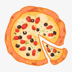 水果披萨食品食物素材