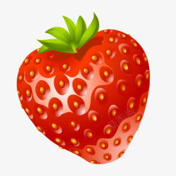 超逼真草莓水果矢量图素材