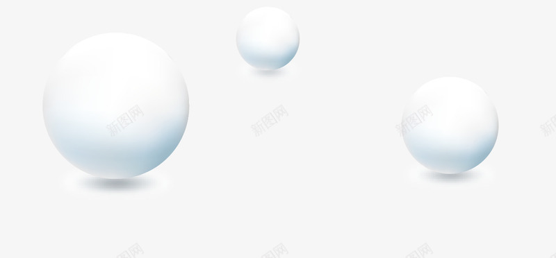 白色圆球矢量图ai免抠素材_新图网 https://ixintu.com 圆球 白色 矢量图