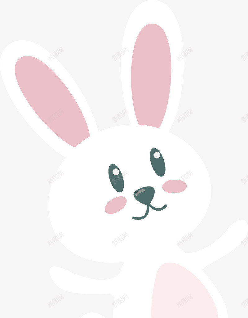 白色兔子表情包矢量图ai免抠素材_新图网 https://ixintu.com 兔子 兔子表情 兔子表情包 卡通兔子 白色 表情包 矢量图