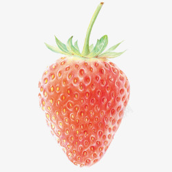 彩铅草莓素材