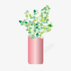植物盆栽矢量图素材