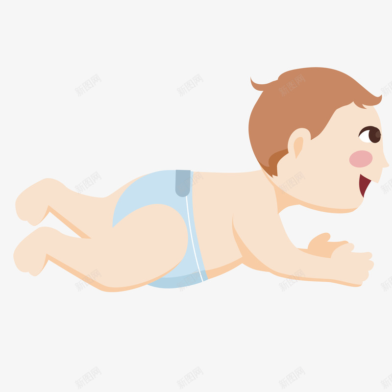 爬行的孩子png免抠素材_新图网 https://ixintu.com 尿布 怀孕 母婴 海报 矢量源文件