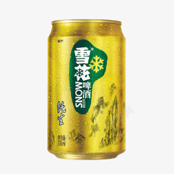 燕京纯生罐装雪花啤酒高清图片