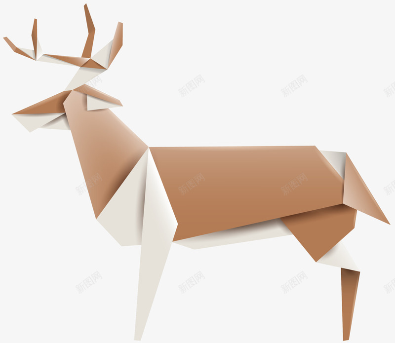 褐色圣诞节折纸麋鹿png免抠素材_新图网 https://ixintu.com 圣诞快乐 圣诞老人的鹿 圣诞节 折纸麋鹿 褐色麋鹿 驯鹿