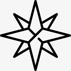 星星的符号北极星图标高清图片
