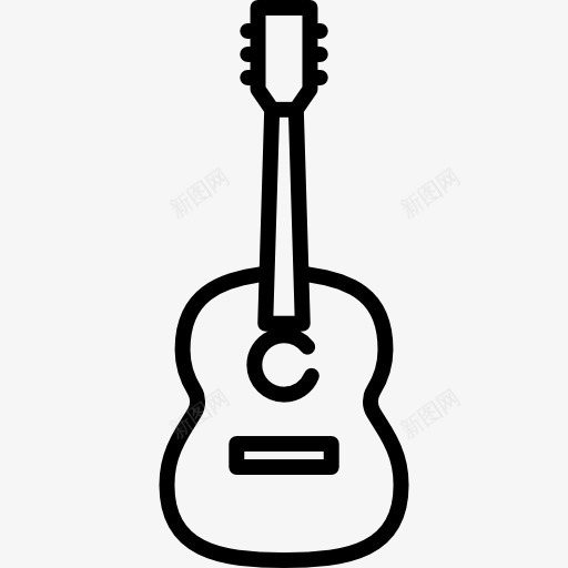 吉他图标png_新图网 https://ixintu.com 乐器 弗拉门戈 弦乐器 西班牙吉他 音乐