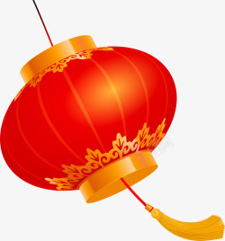漂浮红色气泡红色漂浮中国风灯笼挂饰高清图片