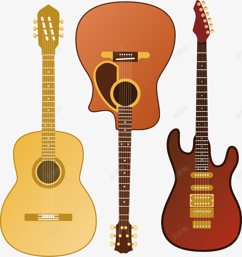 吉他乐器弹唱图标png_新图网 https://ixintu.com 乐器 吉他 图标 新图网 音乐